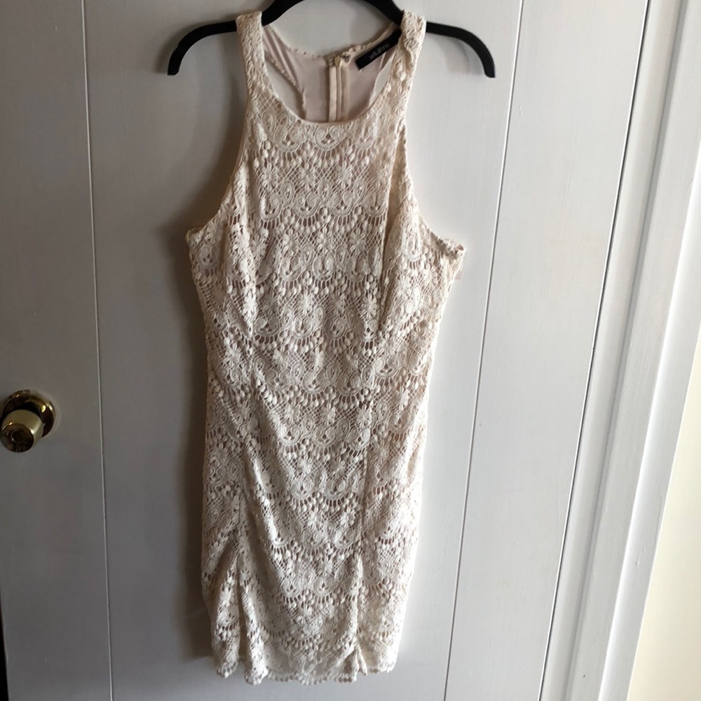 Ark & Co| Women Off White Dress| Size S| Crochet Fabric